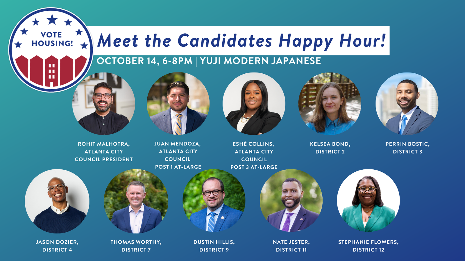 Meet & Greet - 2025 City of Atlanta Municipal Election Endorsements