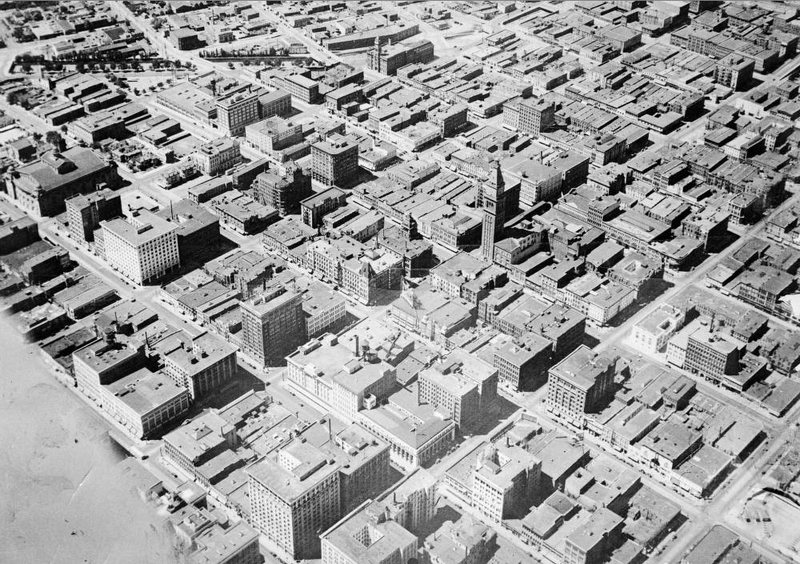 1920s denver, daniels and fisher tower and 16th st