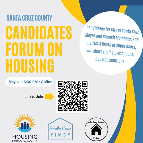 Santa Cruz County Candidates Forum on Housing flyer