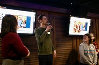 Abundant Housing Illinois co-lead Robert Spragg explains our wins in 2025 to the 150 people at the Big Tent Urbanist Holiday Party at Haymarket.