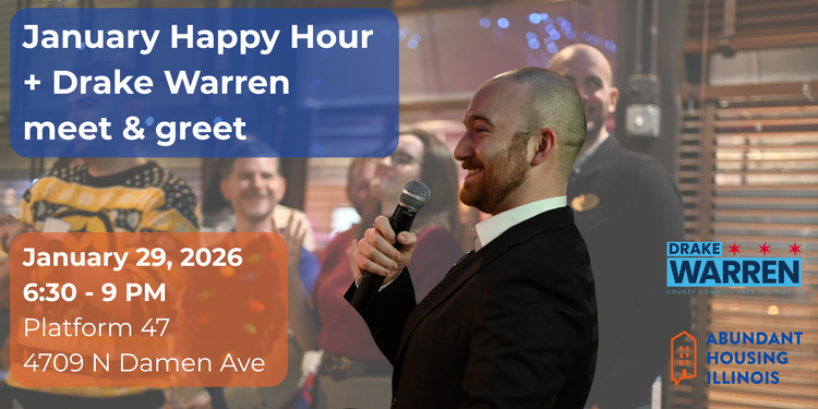 January Happy Hour + Drake Warren fundraiser