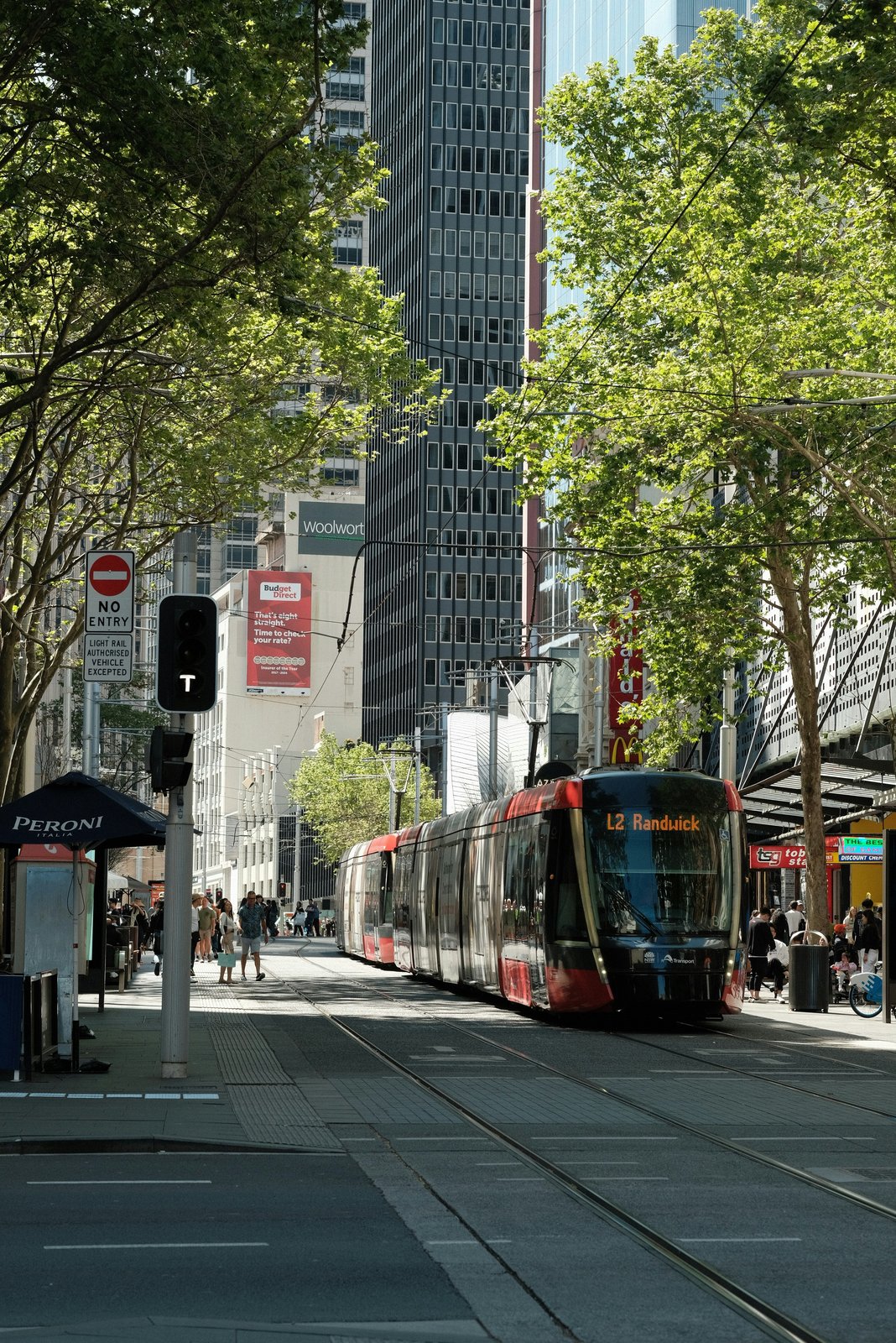 light rail in city